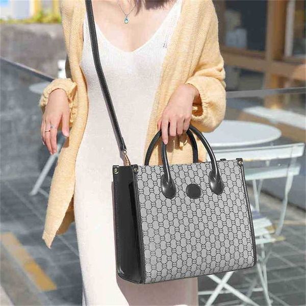 

clearance outlets online bags purses hand women's printed contrast color tote bag large capacity one shoulder messenger bag
