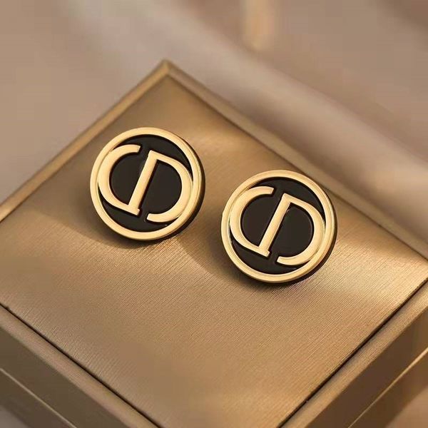 

gold diamond stud earrings love earring designer gold women vivian westwoods chromees heart pink pearls luxury stainless steel men charm jew, Golden;silver