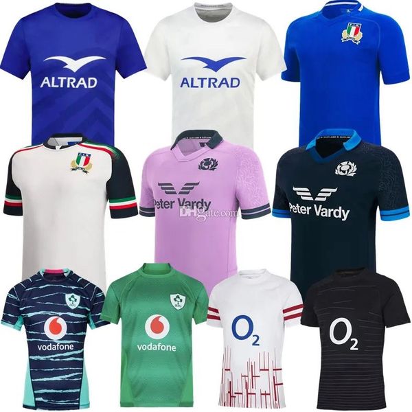 

2022 2023 custom ireland rugby jersey 22 23 scotland english south englands uk african xv de french home away italia alternate africa rugby, Black;gray