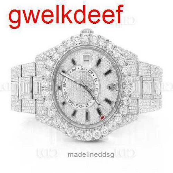 

fashion iced out watchesmens wrist luxury round cut lab gr ddgu 1mhc, Slivery;golden