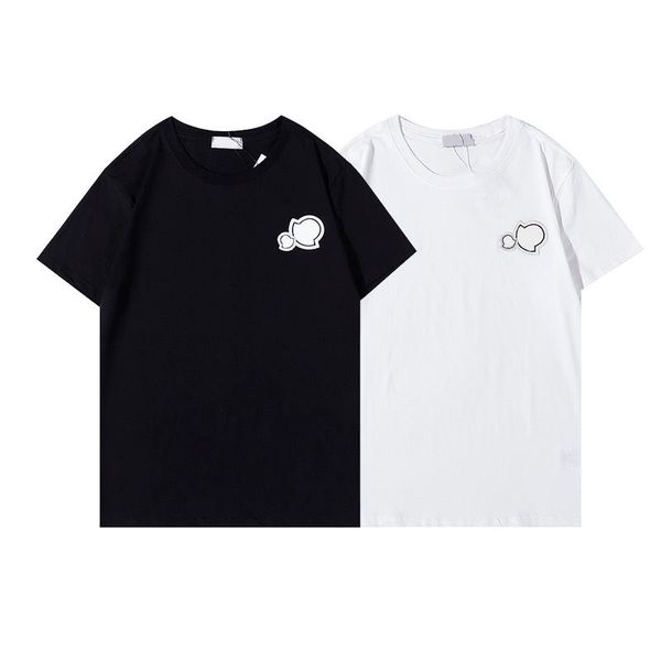 

23ss designer mens t-shirts summer classic embroidered casual women t-shirts fashion clothing business short sleeve calssic tshirt size s-xx, White;black