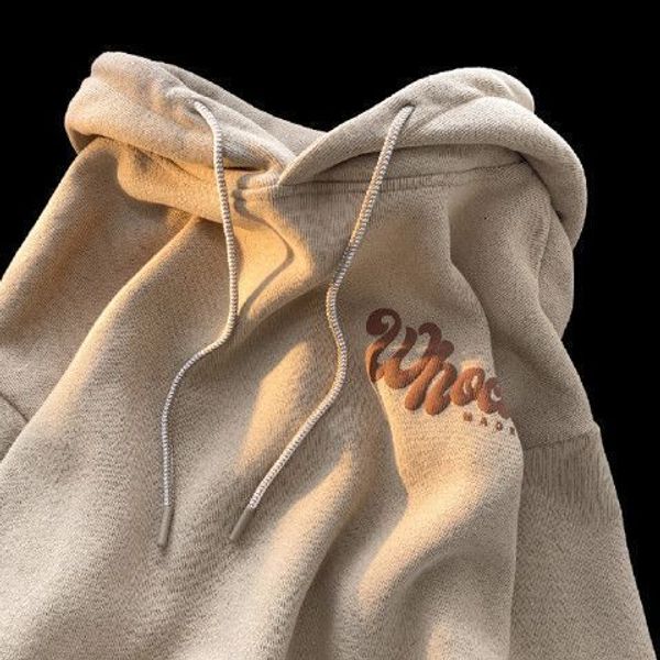 

women's hoodies sweatshirts japanese alphabet print hoodie trend lovely women autumn and winter add velvet thickening oversize loose co, Black