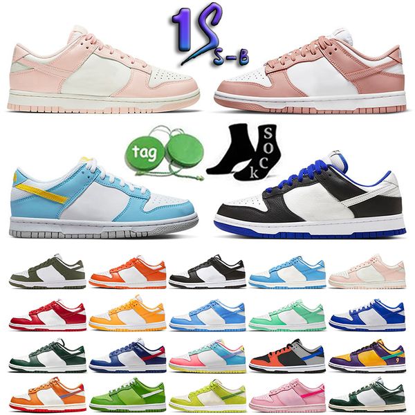 

2023 authentic og platform sneakers shoes mens women sb chlorophyll panda black white coast grey fog triple s pink chunky skate unc low runn