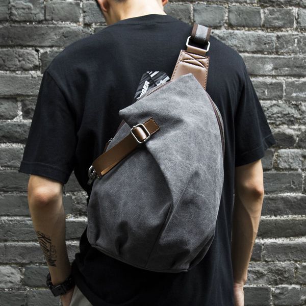 

school bags men's one shoulder backpack women's canvas sling crossbody boys' bicycle sports travel versatile fashion 230223