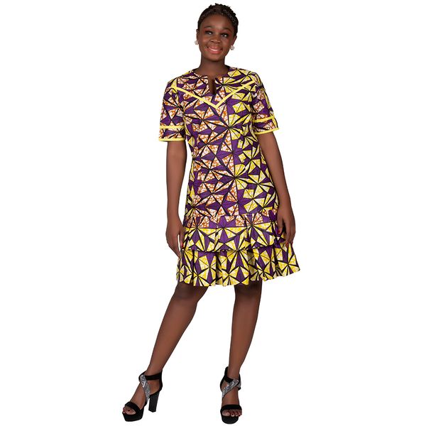 

african bazin riche dresses for women bazin riche female ankara clothing short sleeve ladies dress robe wax africain wy9880, Black;gray