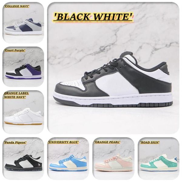 

low cut men women casual shoes skateboarding platform sneakers white black panda unc coast green glow syracuse purple pulse chunky266w