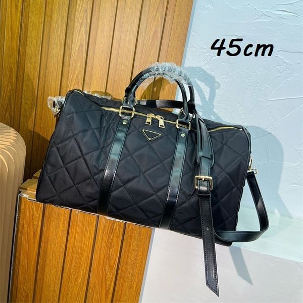 

luxurys sports duffel bags women men handbags 45cm 35cm designers luggage bag leather handle shoulder strape travel handbag tote
