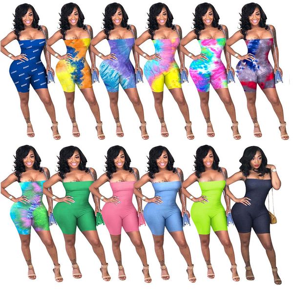 

women backless jumpsuits sleeveless rompers summer bodycon shorts fashion leggings clothes casual clothing dhl 9307, Black;white