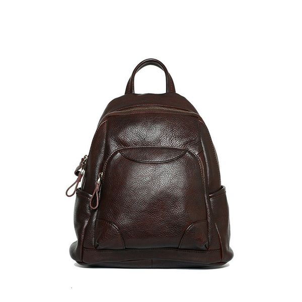 

waist bags 152 cow leather solid backpack zipper outdoor 230223