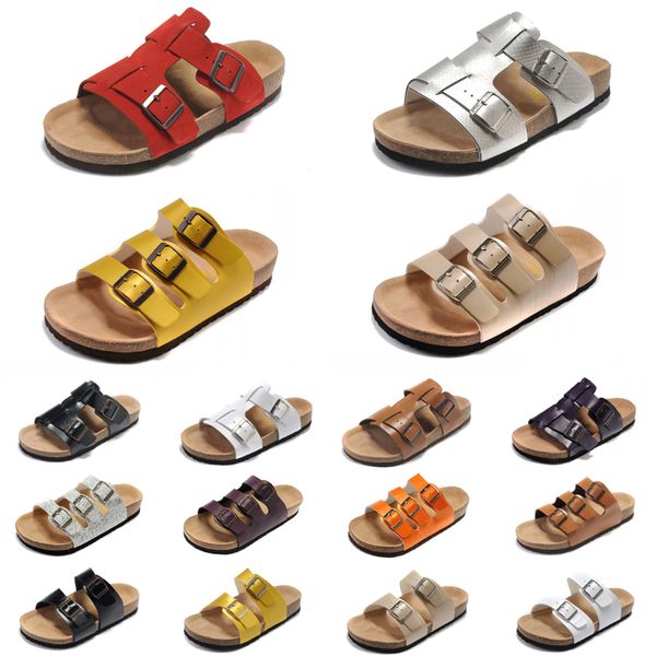 

2023 cork slippers sell flip flops summer beach sandals men women flats sandals casual shoes print mixed colors size 36-45, Black