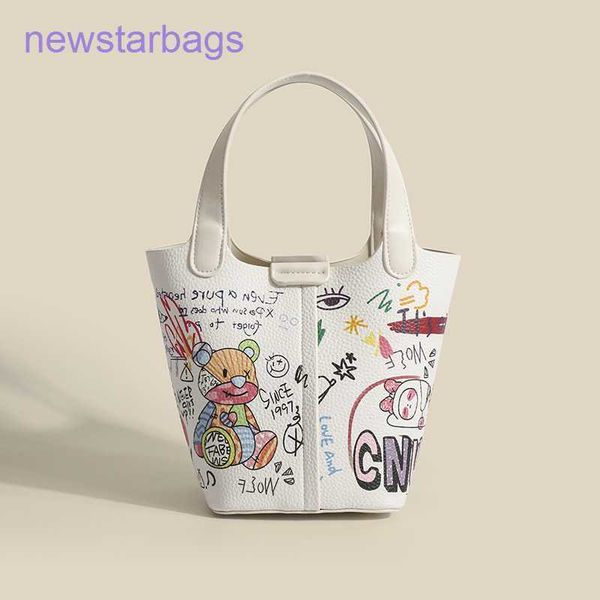 

designer herme picotin lock bags for sale women's bag small crowd high sense fashion graffiti bucket cabe basket 2023 new portable mess