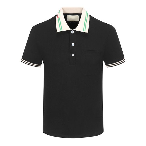

designer polo shirts casual stylist clothes short sleeve designers mens polos fashion men summer t shirt asian size m-3xl tt, White;black