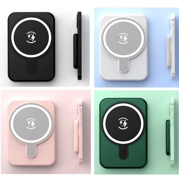 

mini cell phone power banks magsafe charger battery pack 5000mah capacity wireless charge powerbank fast charging for iphone 14 13 pro max 1