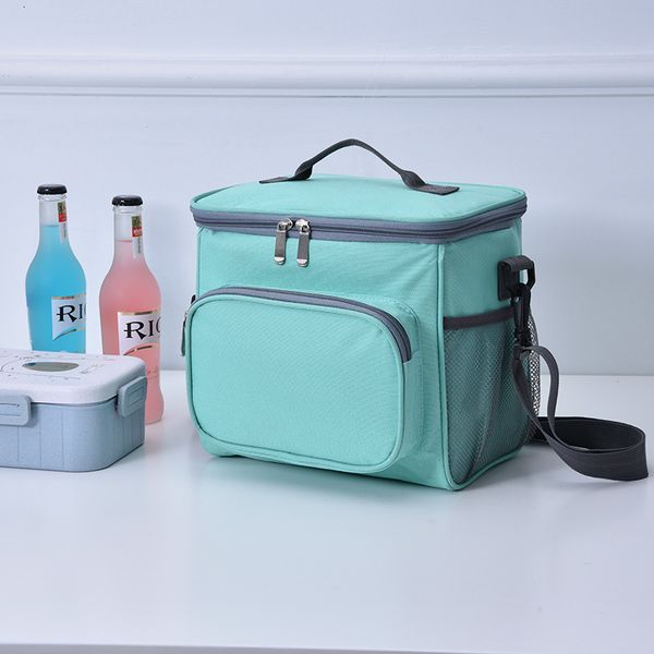 

ice packsisothermic bags oxford insulated lunch bag large capacity outdoor peva thermal picnic box with shoulder strap water resistant coole