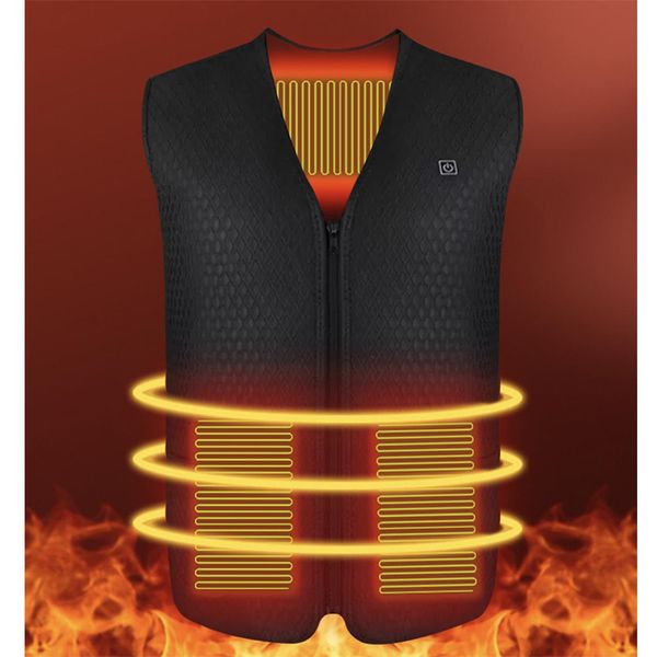 

men's vests heating heated vest 230223, Black;white