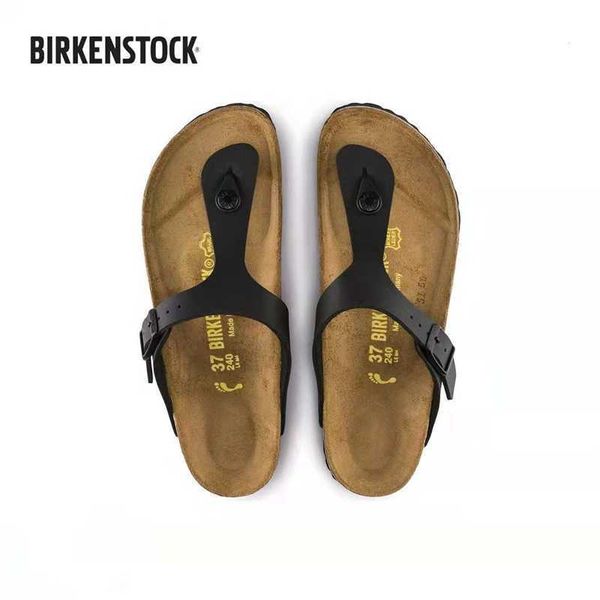 

luxury slippers designer birkinstocks sandals german male arizona boken summer herringbone slippers cork slippers boken slippers sandals, Black