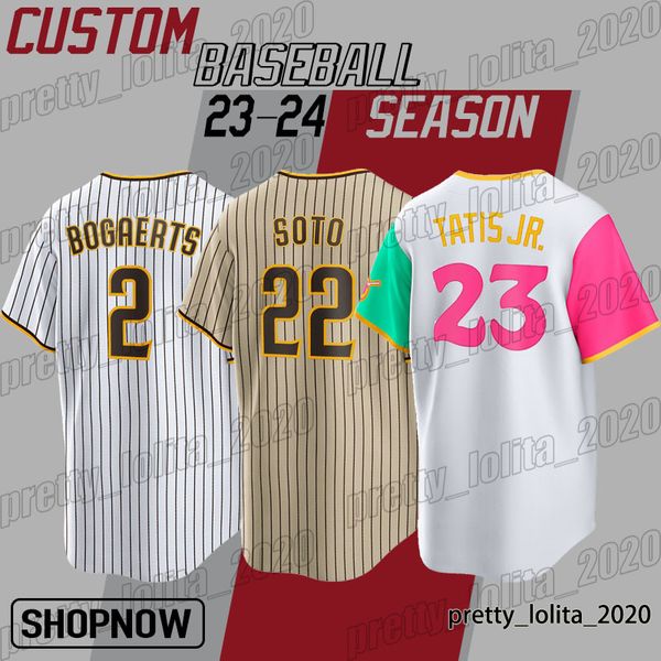 

2 xander bogaerts juan soto baseball jersey fernando tatis jr manny machado yu darvish jake cronenworth jerseys jurickson profar joe musgrov, Blue;black