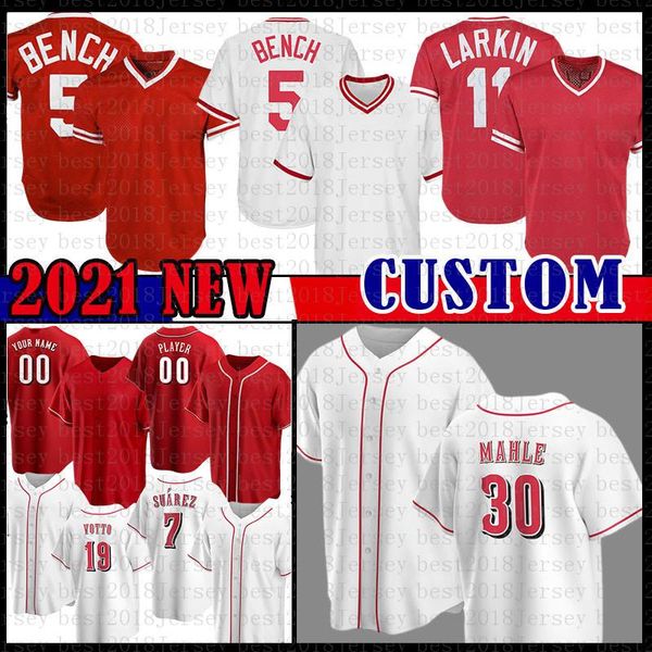 

new baseball jersey 5 johnny bench 11 barry larkin 30 ken griffey jr 19 joey votto 14 pete rose 7 eugenio suarez 2 nick castellanos 33 jesse, Blue;black