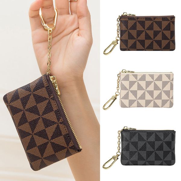 

2023 new designer flower card holder wallet men women short wallet graffiti leather women purse fashion credit card holder colors, Red;black