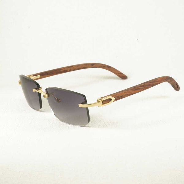 

vintage wood sunglasses men rimless square eyeglasses metal frame shades women clear glasses accessories with case new fashion factory sun g, White;black