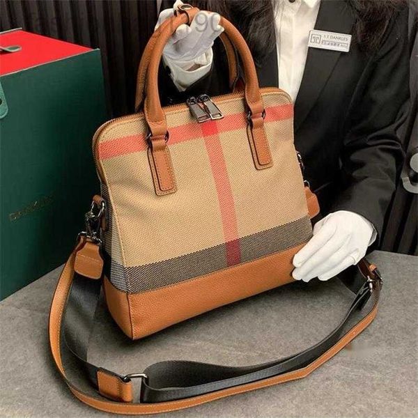 

handbags designer burbrerys women new high sense tote real leather bag tide high-end lattice foreign style women's cowhide hand-held me