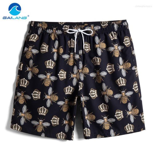 

n's shorts gailang brand mens casual swim beach wear board short men swimwear swimsuits man jogger trunks 2023 quick dry boardshortss t, White;black
