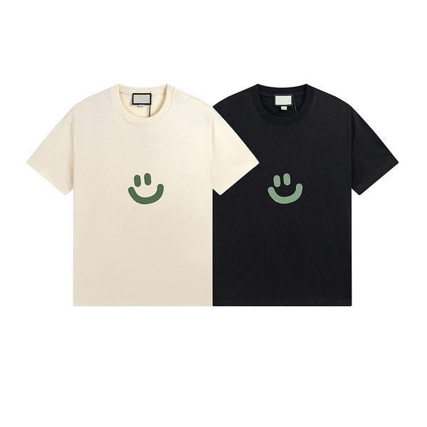 

men's t shirt luxury brand couple same expression print t-shirt summer round neck short sleeve outdoor fashion casual cotton clothing, White;black