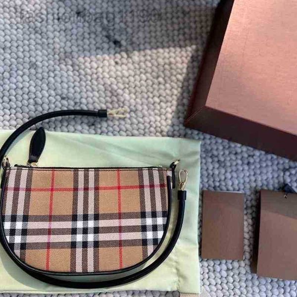 

sync new tote designer bags burbrerys 2023 counter new fashion underarm canvas plaid versatile women's ba 54ve