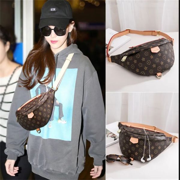 

2023stlye famous bumbag cross body fashion shoulder bag brown waist bags bum waist bags #m43644 size 37x14x13cm