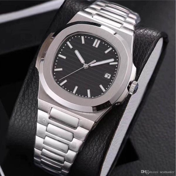 

19 colors mens watch automatic movement glide sooth second hand sapphire glass silver and gold wristwatches aaa270n, Slivery;brown