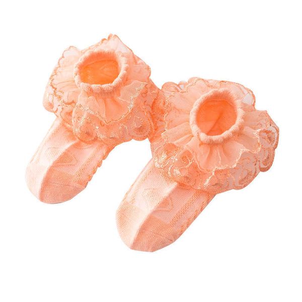 

chil1en's lace socks spring and summer thin baby mesh chil1en's socks girls' lace dance socks korean fashion girls' sock, Pink;yellow