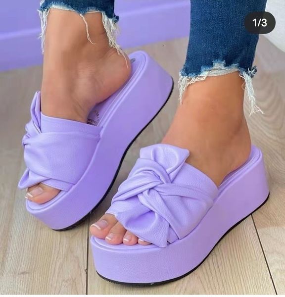 

sandals summer platform for women fashion casual hemp wedges slippers thick sole open toe outdoor beach woman walking shoes 230223, Black