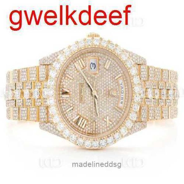 

fashion iced out watchesmens wrist luxury round cut lab gr ddgu jzkn, Slivery;golden