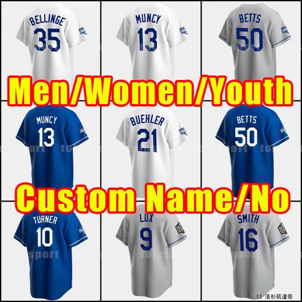 

5 freddie an 50 mookie betts baseball jerseys los angeles gavin lux trea turner chris taylor jerseys cody bellinger max muncy clayton k, Blue;black