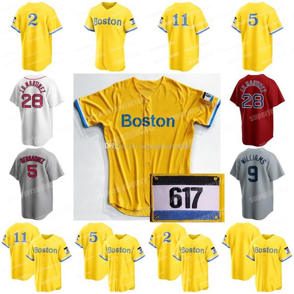 

xander bogaerts boston 2021 city connect jersey j.d. martinez rafael devers austin enrique hernandez alex verdugo christian vazquez brice ad, Blue;black