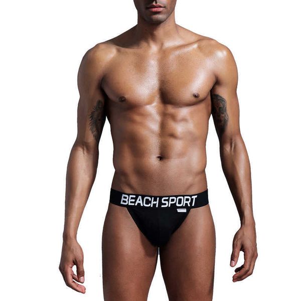 

underwear thong men's underwear low waist cotton men's double solid color front double-layer sports, Black;brown