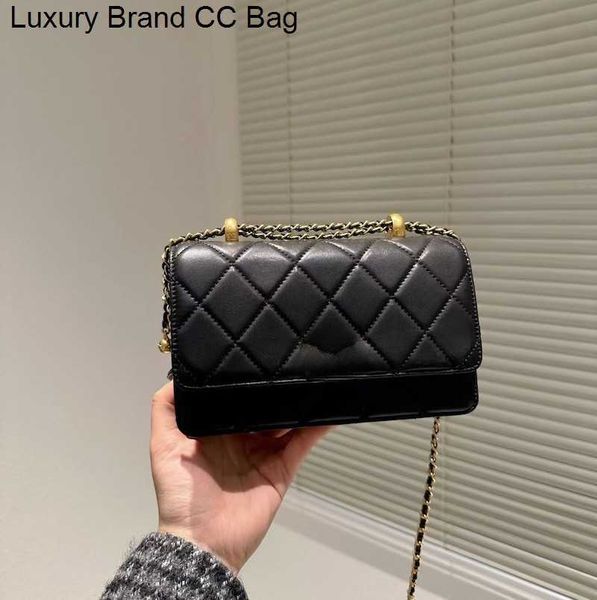 

cc cross body designer bags shoulder messenger bag mini bag flap early autumn new woc sheepskin 19cm quilted solid hasp waist square women l