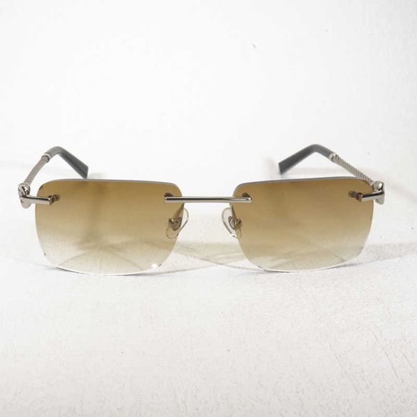 

vintage rimless sunglasses men luxury metal frame shade clear glasses women for reading outdoor new fashion factory sun glasses 70%off b9lh, White;black