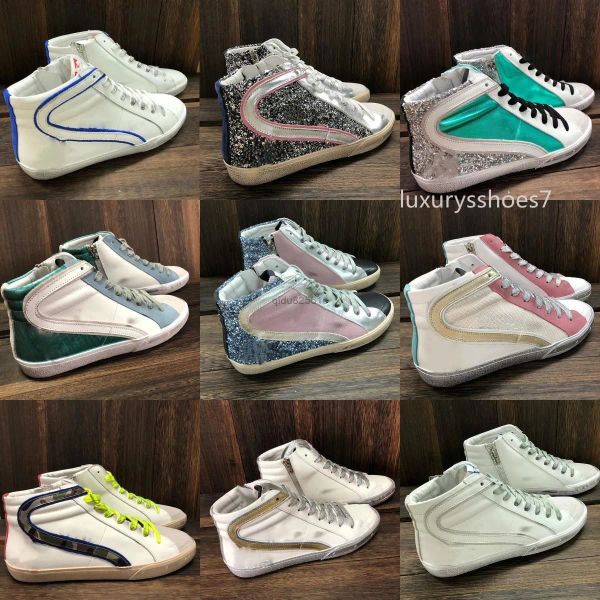 

shoes deluxe slide star high fashion woman luxury slides goses trainers sequin classic white do -old sneakers goldens gooses ikn, Black