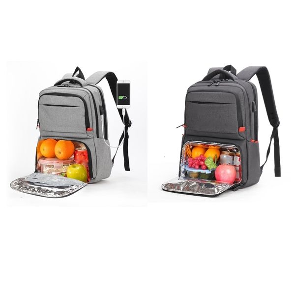 

ice packsisothermic bags insulated lunch backpack bookbag casual shoulder bag school for student 230223