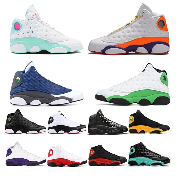 

aurora green playground 13s jumpman 13 men women basketball shoes flint reflective luky green bred court purple sport 268u