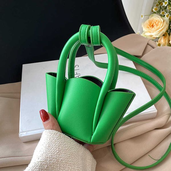 

evening bag pu leather handbags for women bucket bag woman mini solid color cro