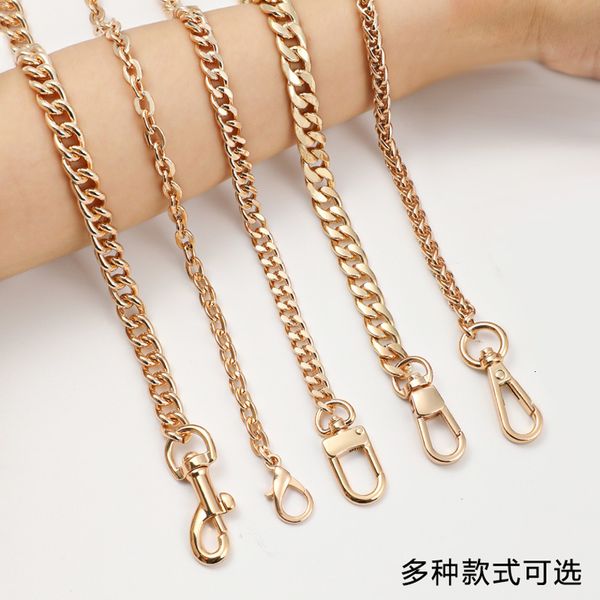 

multicolor bag chain accessories gold women s shoulder metal strap crossbody parts belt for bags 220617246j, Black