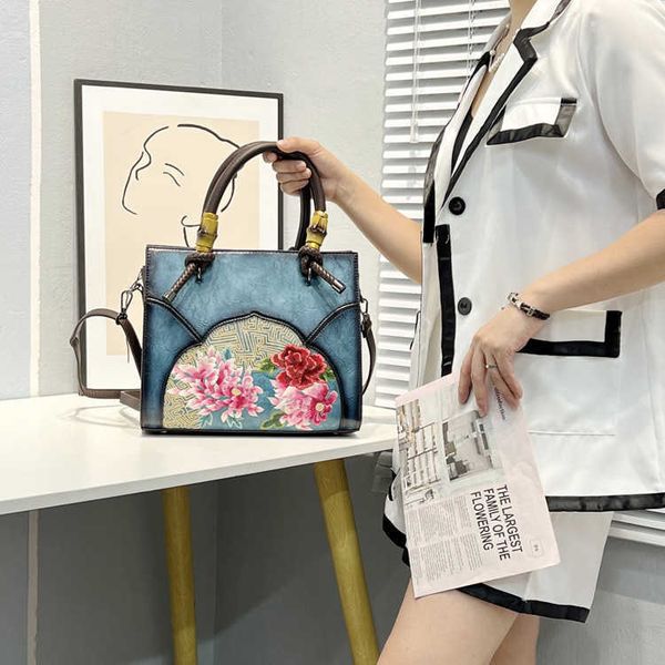 

totes aesthetics new embroidery with cheongsam cotton hemp handheld shoulder women's bag ladies hand bags handbags women