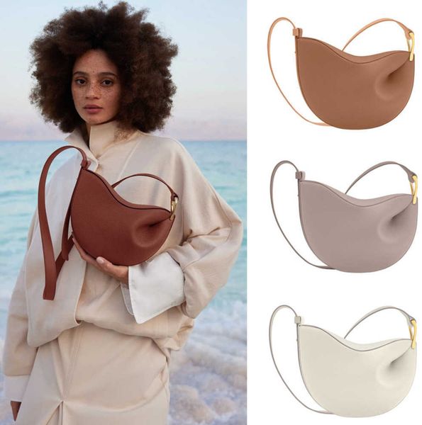 

shoulder bags 2023 new fashion polene bag tonca womens shoulder bags designer handbags leather black brown white crossbody purse with box
