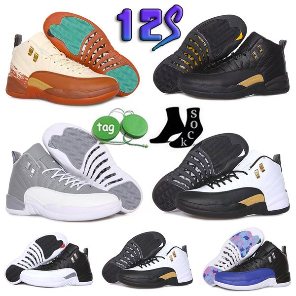 

12 2023 jumpman mens basketball shoes 12s black taxi hyper royal playoff dark concord flu game grind university gold twist royalty michigan