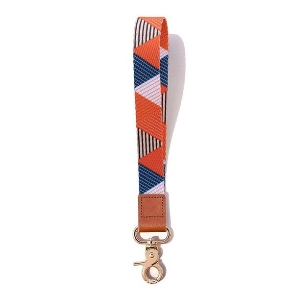 

2022 creative fashion polyester keychain mobile phone lanyard buckle, Silver