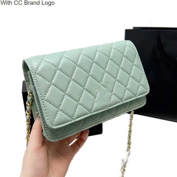 

luxury cc shoulder bags classic woc mini flap shoulder bags quilted matelasse crossbody cowhide trendy genuine leather chain bag serial numb