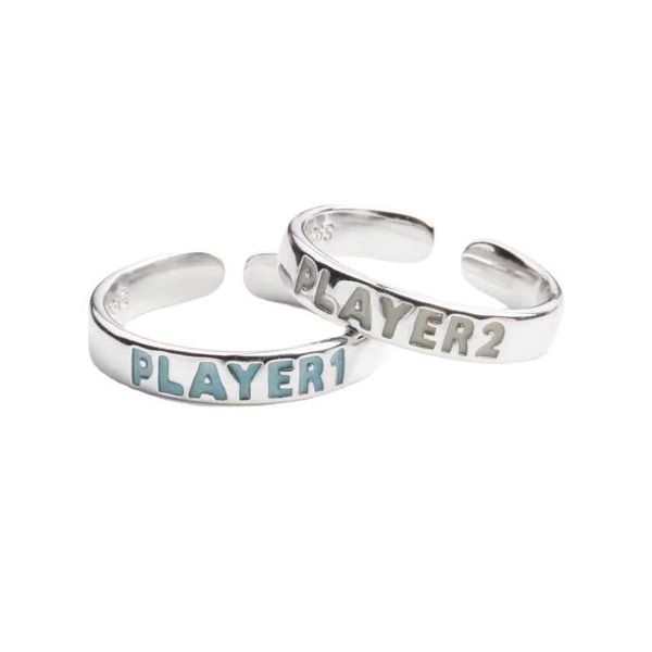

same couples ring the luminous ring nightclub luminous jewelry, Silver