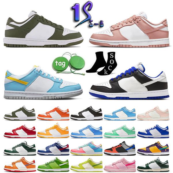 

fashion men women running shoes sb low panda white black rose whisper grey fog triple pink racer blue green glow mens trainer sport snaekers